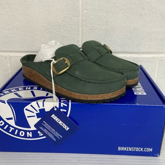 New Birkenstock Buckley Nubuck‎ Leather Clog EU36 Thyme Narrow Fit 1025348 - Picture 1 of 9